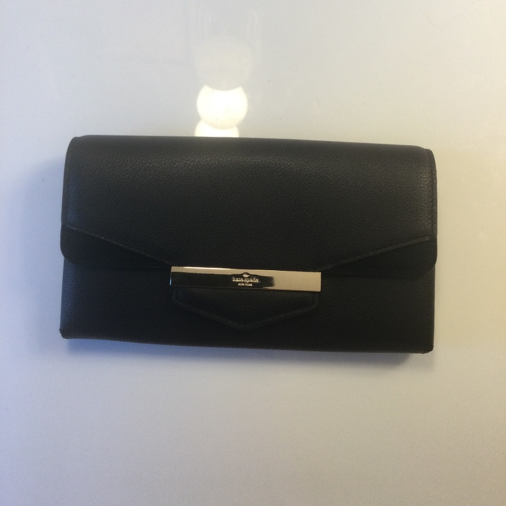 KATE SPADE BLACK LEATHER WALLET